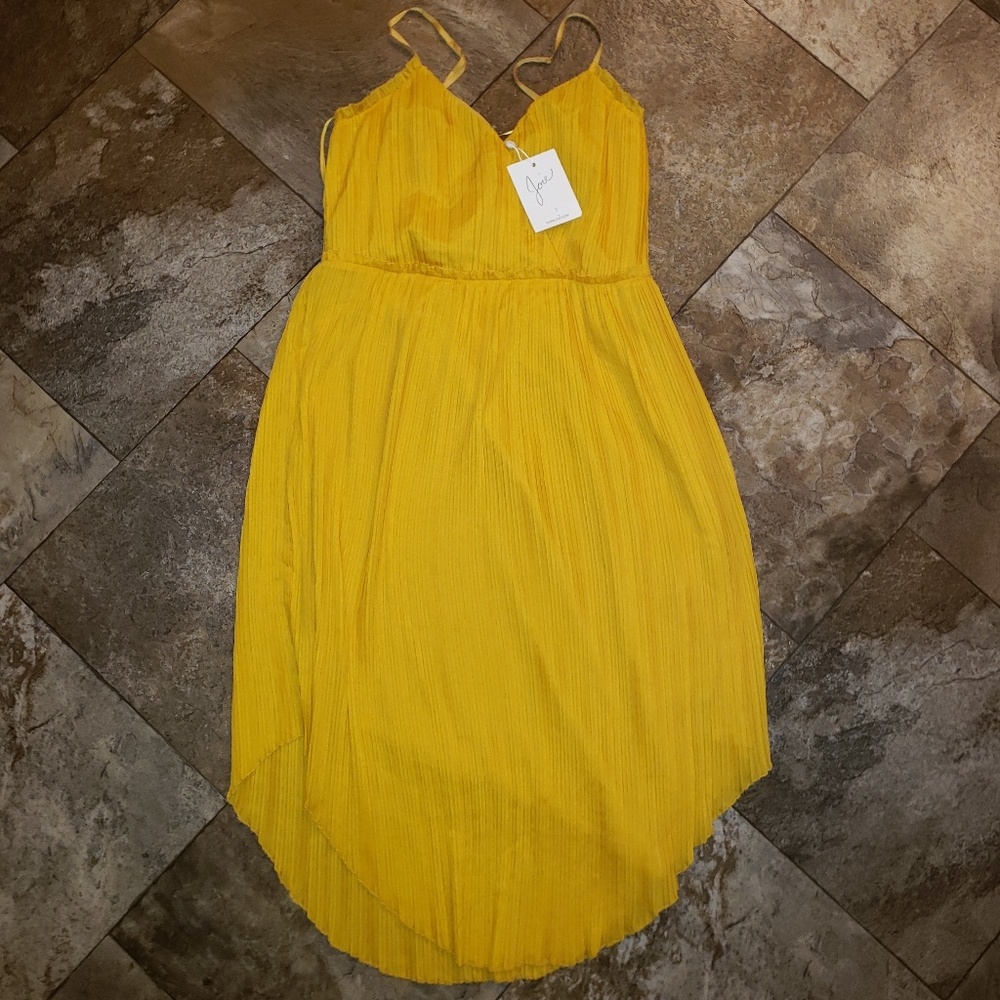 Yellow spaghetti strap dress